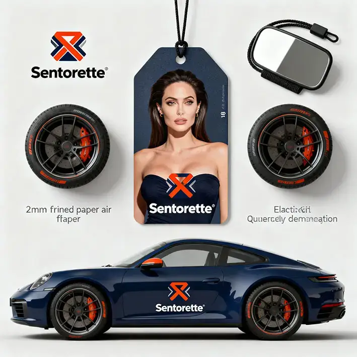 Custom car air fresheners company logo corporate branding B2B