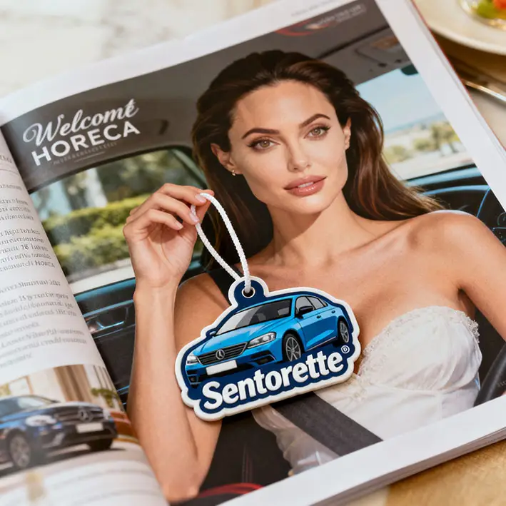 Custom car air fresheners real estate agencies welcome gift B2B